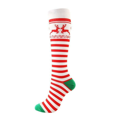 Christmas Compression High Quality Stockings Women Men Pressure Socks