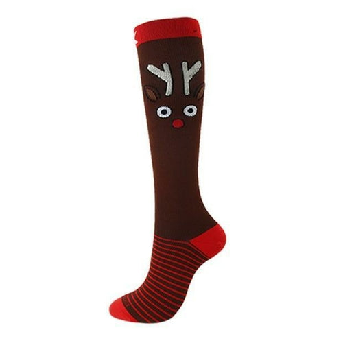Christmas Compression High Quality Stockings Women Men Pressure Socks