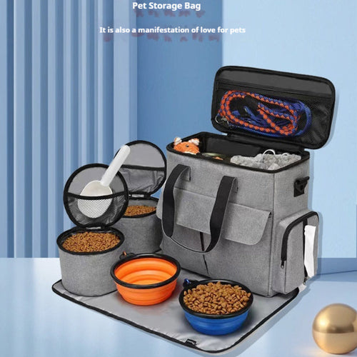 Dog Travel Bag Kit Pet Bag Out Travel Convenient Large-capacity