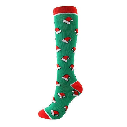 Christmas Compression High Quality Stockings Women Men Pressure Socks