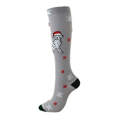 Christmas Compression High Quality Stockings Women Men Pressure Socks