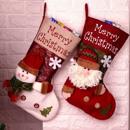 Christmas socks gift bag decoration gifts Santa Claus snowman socks